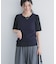 5分袖楊柳カットTシャツ