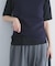 5分袖楊柳カットTシャツ