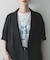 シアーメッシュハーフスリーブジャケット