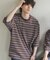 『ユニセックス』ボーダーエクストラルーズTシャツ