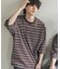 『ユニセックス』ボーダーエクストラルーズTシャツ