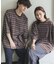 『ユニセックス』ボーダーエクストラルーズTシャツ