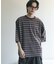 『ユニセックス』ボーダーエクストラルーズTシャツ