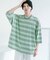 『ユニセックス』ボーダーエクストラルーズTシャツ
