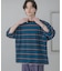 『ユニセックス』ボーダーエクストラルーズTシャツ