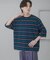 『ユニセックス』ボーダーエクストラルーズTシャツ