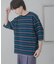 『ユニセックス』ボーダーエクストラルーズTシャツ