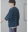 『ユニセックス』ボーダーエクストラルーズTシャツ