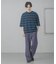 『ユニセックス』ボーダーエクストラルーズTシャツ