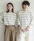 『ユニセックス』ボーダーエクストラルーズTシャツ