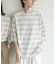 『ユニセックス』ボーダーエクストラルーズTシャツ