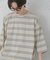 『ユニセックス』ボーダーエクストラルーズTシャツ