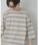 『ユニセックス』ボーダーエクストラルーズTシャツ