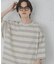 『ユニセックス』ボーダーエクストラルーズTシャツ