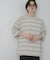 『ユニセックス』ボーダーエクストラルーズTシャツ