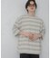 『ユニセックス』ボーダーエクストラルーズTシャツ