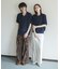 『ユニセックス／洗濯可』エアリーメランジニットポロシャツ