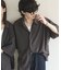 『ユニセックス』マイクロチェックエクストラルーズショートスリーブシャツ