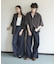 『ユニセックス』マイクロチェックエクストラルーズショートスリーブシャツ