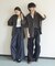 『ユニセックス』マイクロチェックエクストラルーズショートスリーブシャツ
