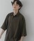 『ユニセックス』マイクロチェックエクストラルーズショートスリーブシャツ