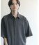 『ユニセックス』マイクロチェックエクストラルーズショートスリーブシャツ