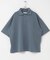 『ユニセックス』ダンボールポンチハーフジップショートスリーブTシャツ