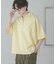 『ユニセックス』ダンボールポンチハーフジップショートスリーブTシャツ