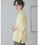 『ユニセックス』ダンボールポンチハーフジップショートスリーブTシャツ