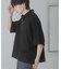 『ユニセックス』ダンボールポンチハーフジップショートスリーブTシャツ