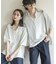 『ユニセックス』ダンボールポンチハーフジップショートスリーブTシャツ