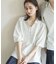 『ユニセックス』ダンボールポンチハーフジップショートスリーブTシャツ