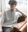 『ユニセックス』ダンボールポンチハーフジップショートスリーブTシャツ
