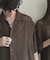 『ユニセックス』アソートレースオープンカラーショートスリーブシャツ