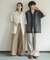 『ユニセックス』アソートレースオープンカラーショートスリーブシャツ