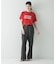 『4サイズ展開』ダブルクロスキュプラストレートパンツ