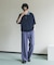 フェイクレイヤードニットポロシャツ