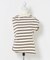 ESTHE　STRIPE TWIST ASYMMETRIC T-SHIRTS