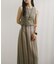 Linen Stripe I-Line Skirt
