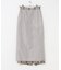 Linen Stripe I-Line Skirt
