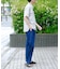 接触冷感デニムイージーパンツ