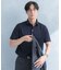 LIFE STYLE TAILOR　トリコットセミワイド半袖プルオーバー無地