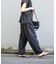 綿麻デニムボリュームパンツ