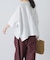 リネンクルーネック半袖シャツ