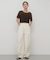 シャーリングシアートップ(5分袖)
