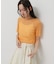 シャーリングシアートップ(5分袖)