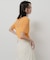 シャーリングシアートップ(5分袖)