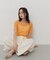 シャーリングシアートップ(5分袖)