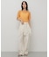 シャーリングシアートップ(5分袖)