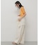シャーリングシアートップ(5分袖)